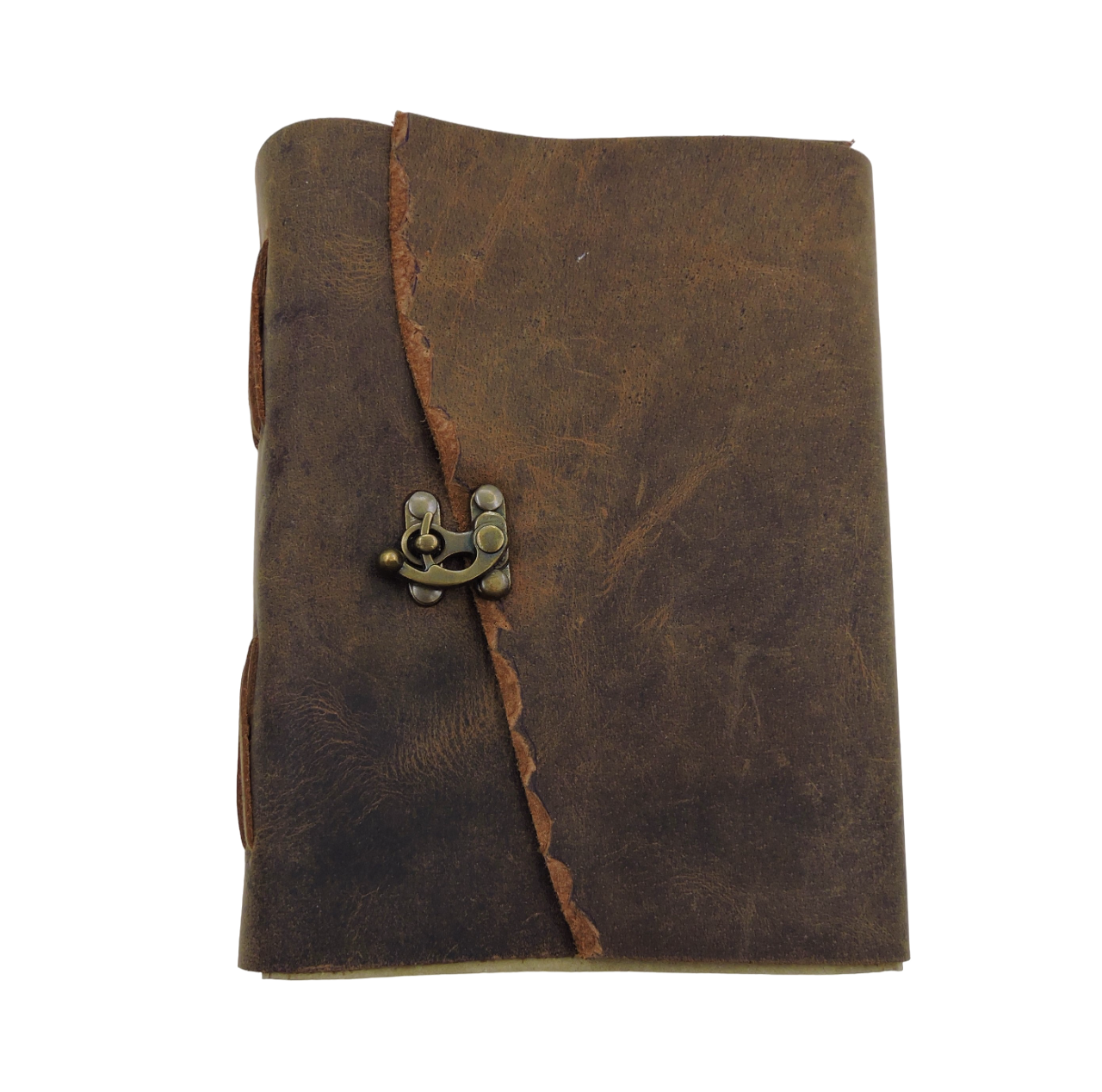 Custom Made Scroll Leather Journal 6x8 Inch Vintage Notebook with Antique-Style Handmade Paper Rustic Leather for Gifting