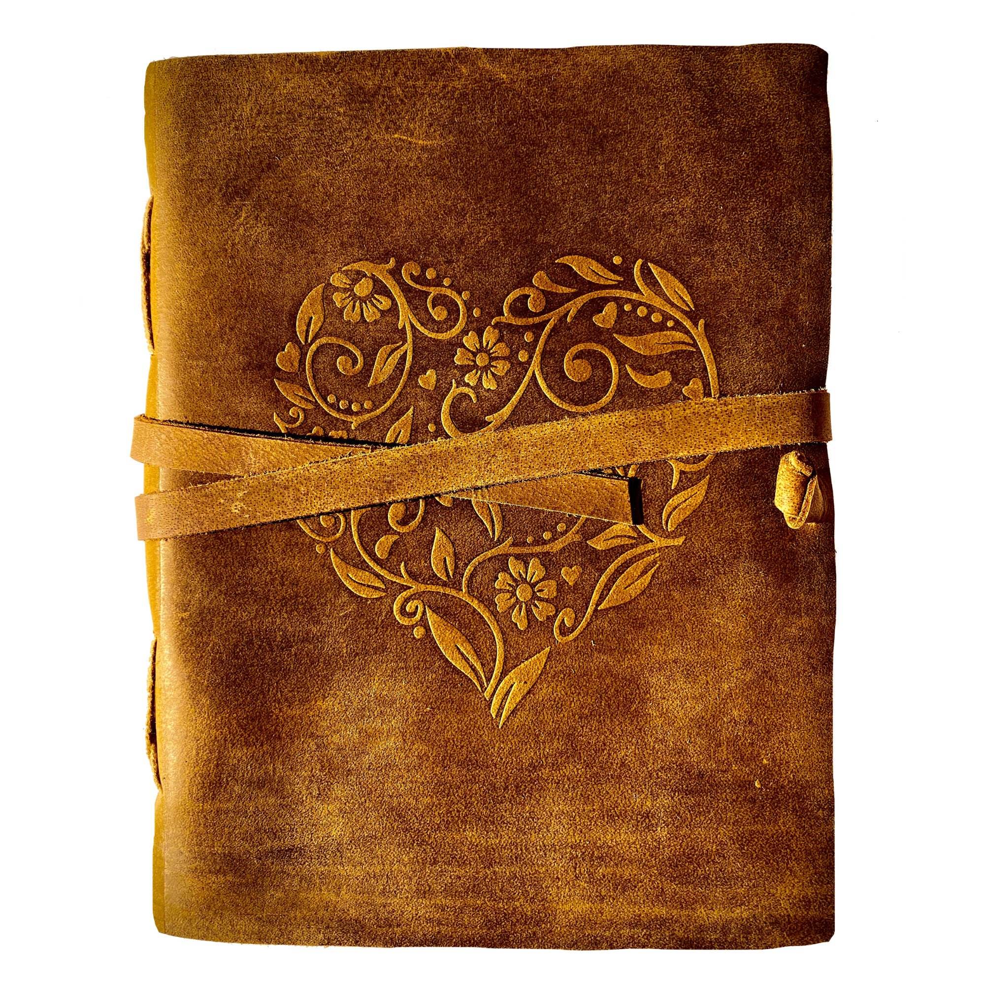 Vintage Deckle Edge Blank Handmade Paper Writing Genuine Leather Cover Notebook Dairies Journal Best Gift for Art Sketchbook