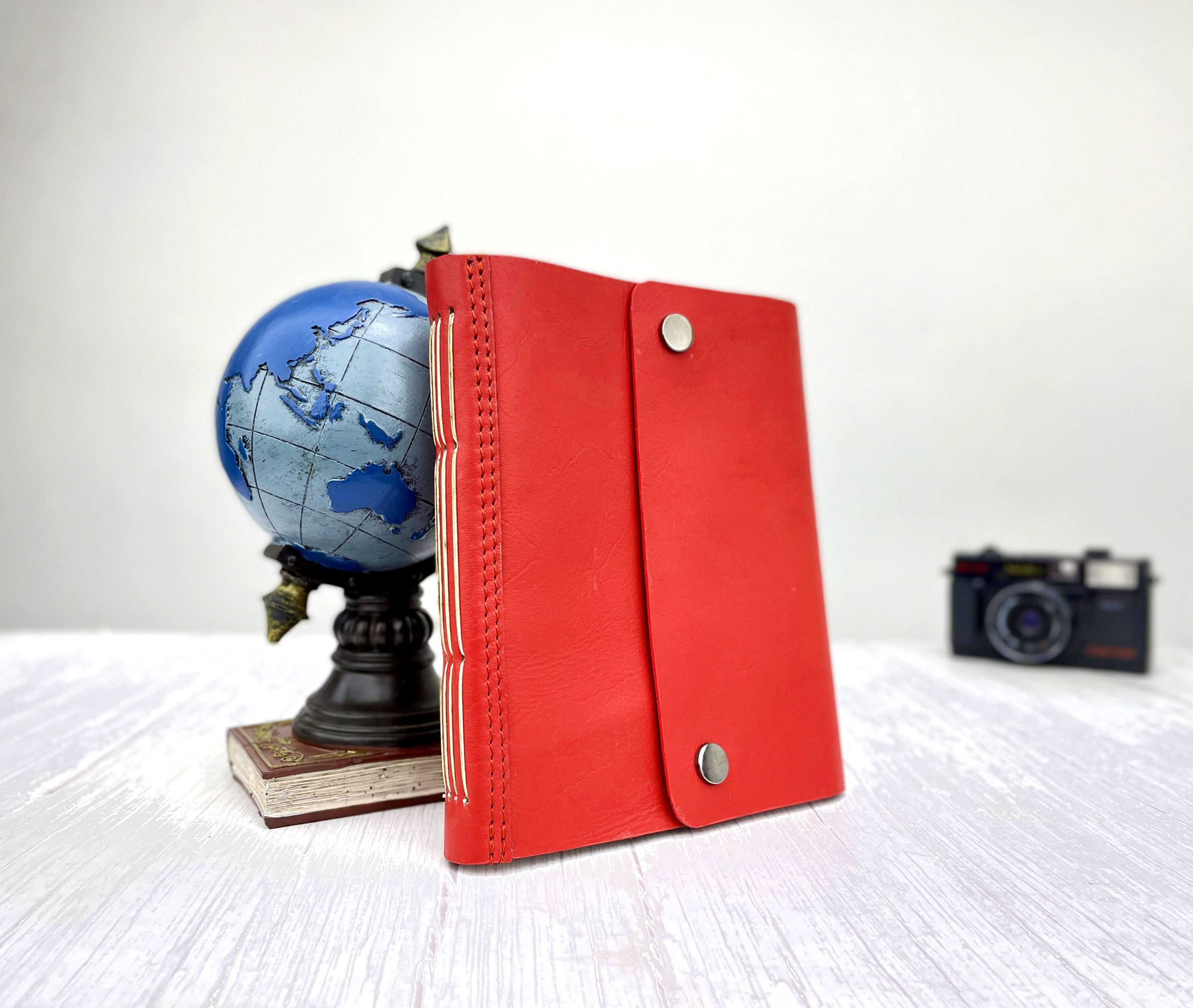 Refillable Agenda 2023 A5 Leather Travel Writing Journal Monogrammed AgendasNotebook Lined Paper Diary Planner