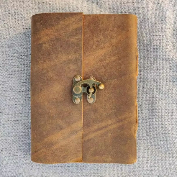 Handmade Leather Journal for Men and Women Refillable Dairy with White Paper Tree of Life Sketchbook Notebook Diary Notepad