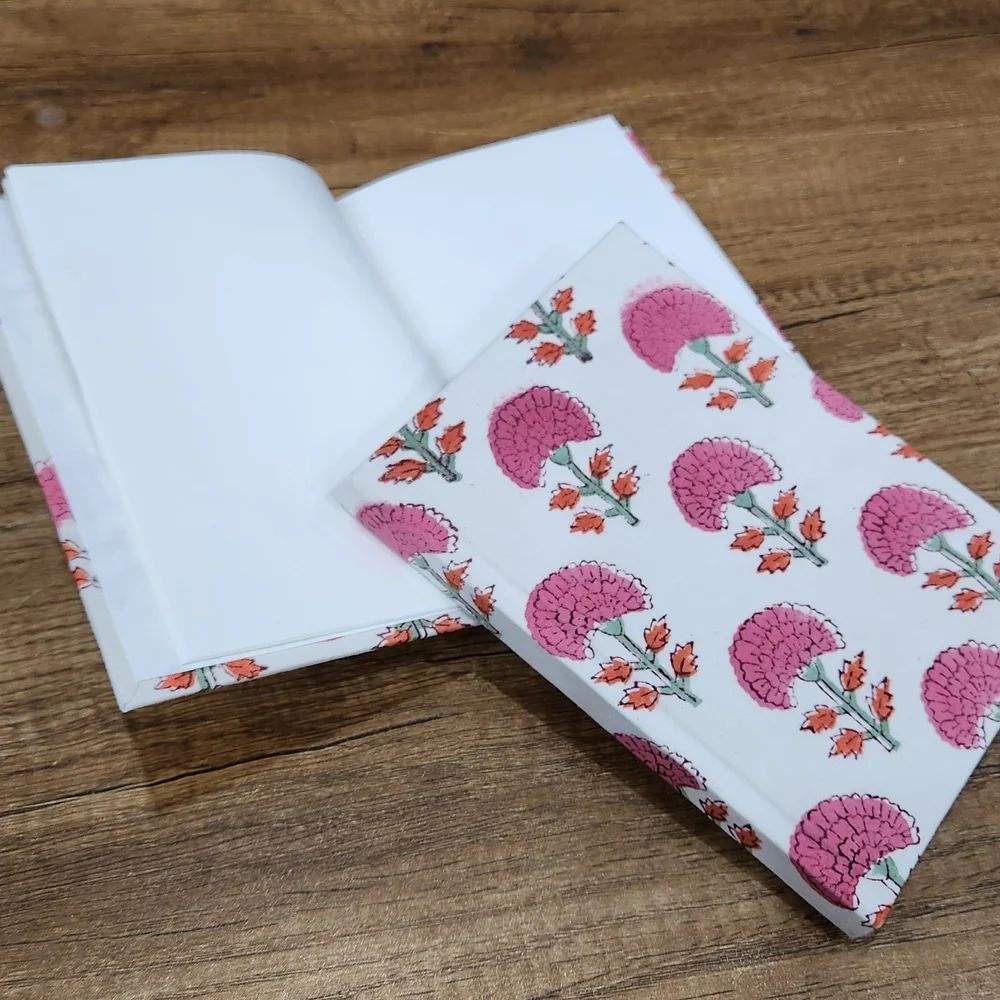 Sun & Moon Printed Journal, Handmade Deckle Edge Old Unlined Paper, Book of Shadows Spell, Leather Sketchbook