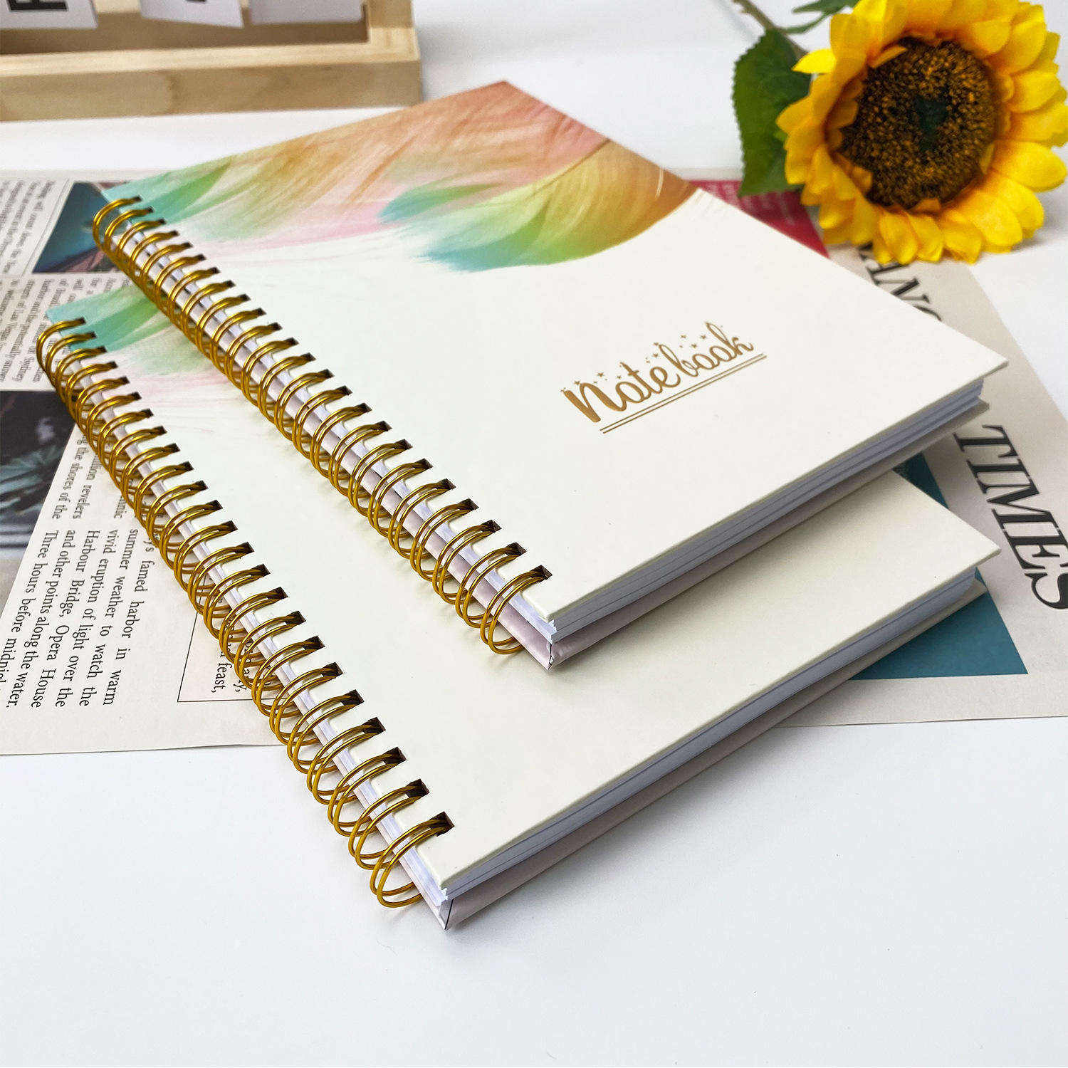 Skywing Product 3 Pack 100gsm Thick Graph Paper 5.7"x 8.3" A5 Spiral Notebook With 480 Pages for Business and School