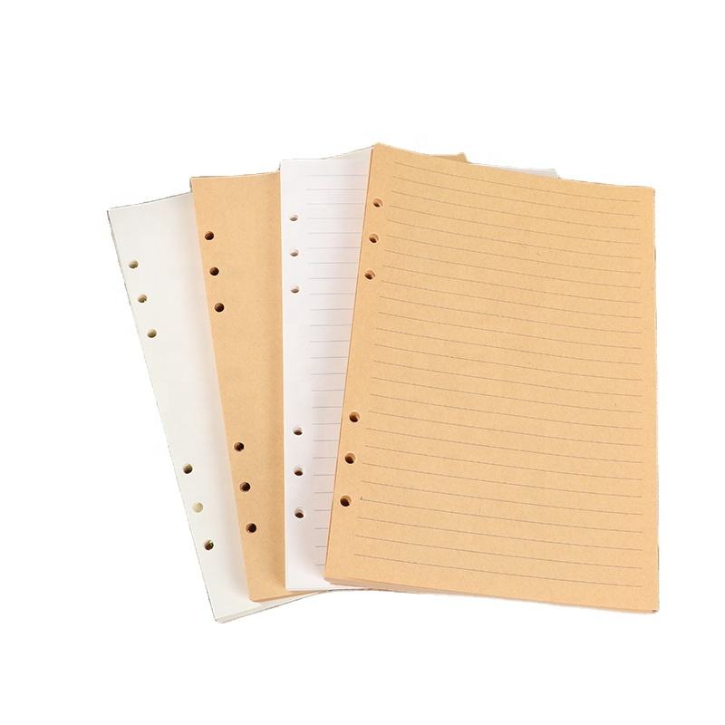 A5 Planner Notebook Filler Paper Page Lining for 6 Rings Recyclable Notebook Lined Pages