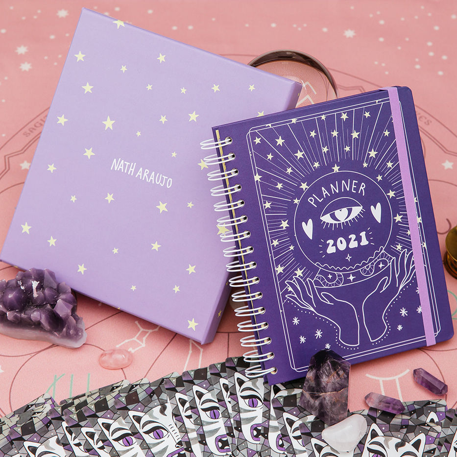 Notebooks for Students Purple Sublimation Paper Spiral Bound Hard Cover Notebook