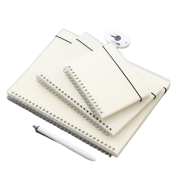 6 X 8 Spiral Bound Notebook Journal PVC Cover 100 Grid Lined Pages