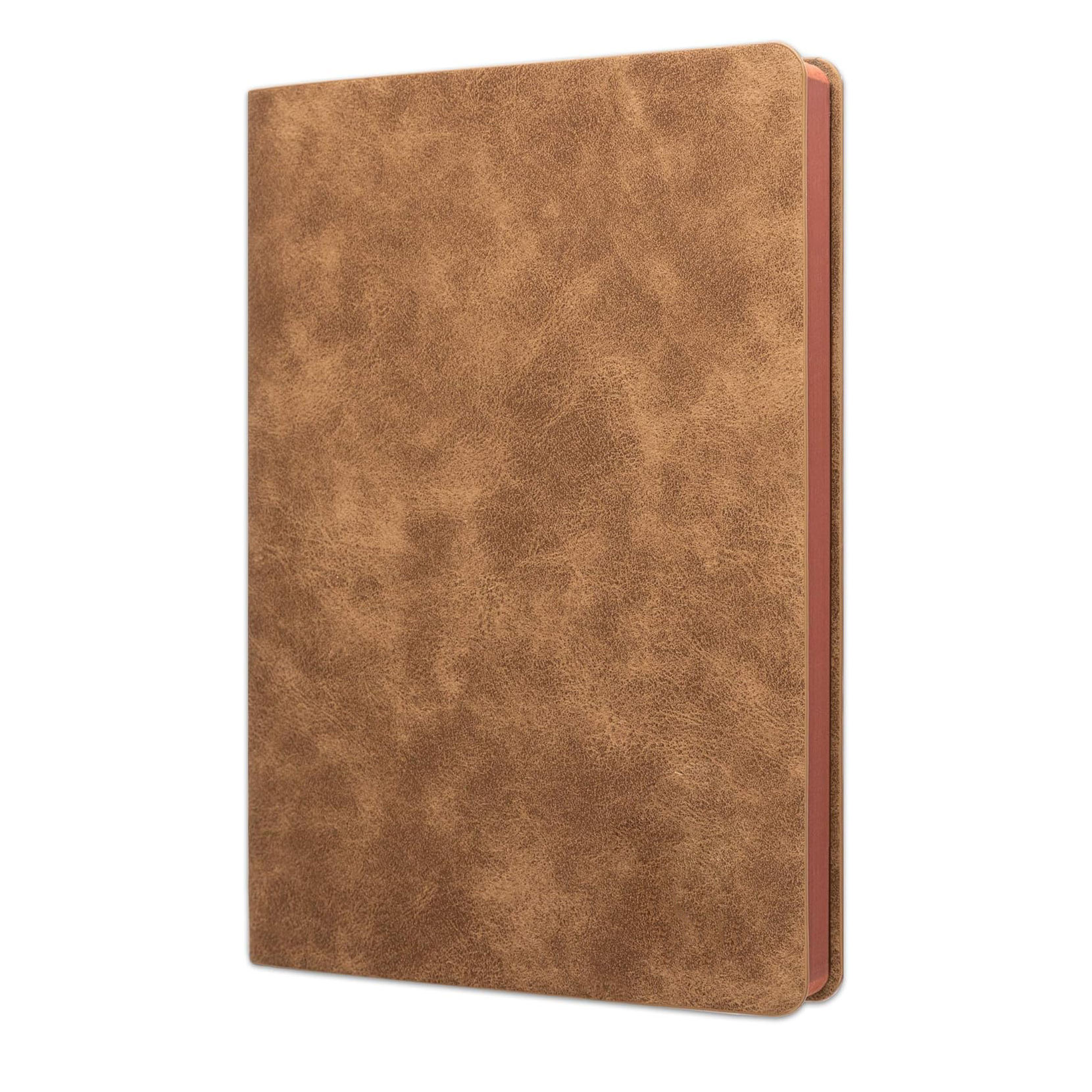 Luxury Journal Writing Office Fountain Pen Notepad Men Women Soft Cover Leather Brown Rough Notebook
