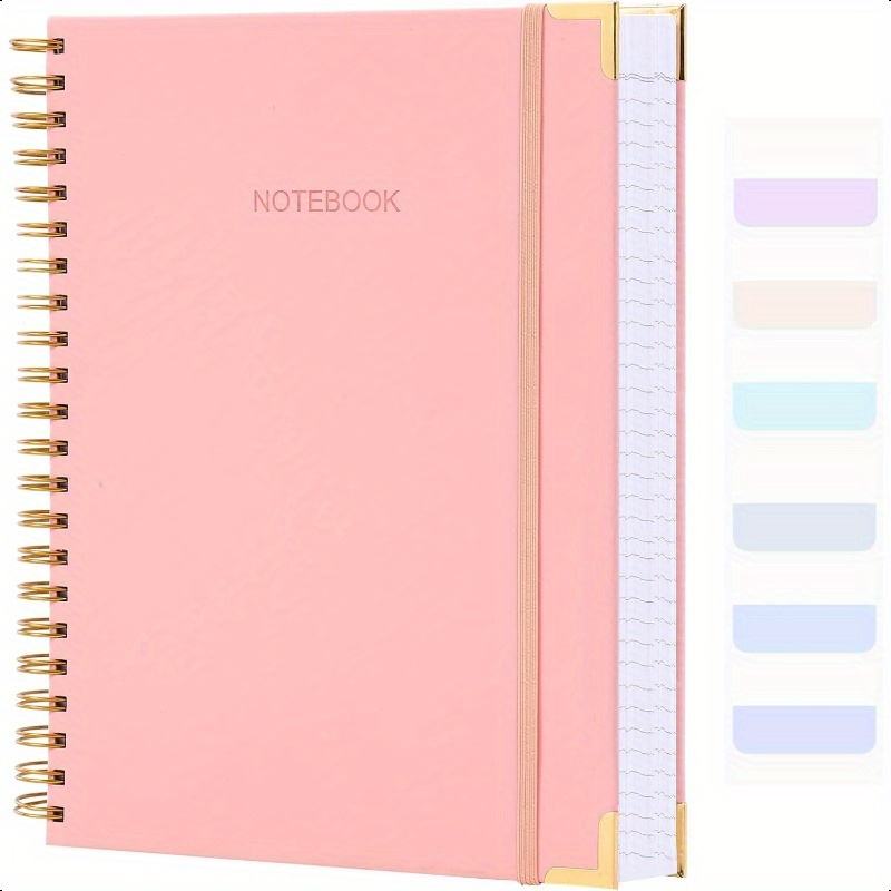 Spiral Notebook College Ruled Notebook Journal 7 x 10 300 Pages Leather Writing Journal for Women Men B5 Hardcover Notebook