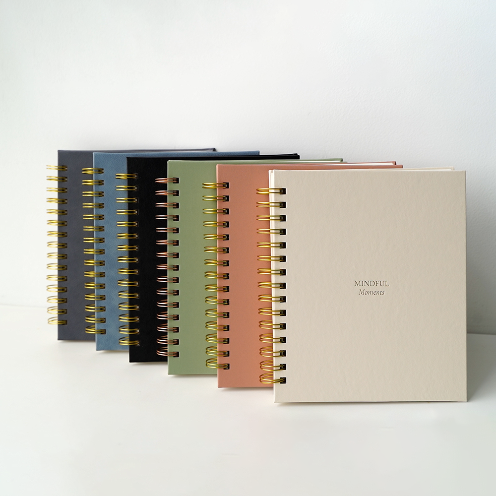 Professional Planner Supplier Custom Printing Undated Non Dated Daily Calendar Spiral Planner Notebook
