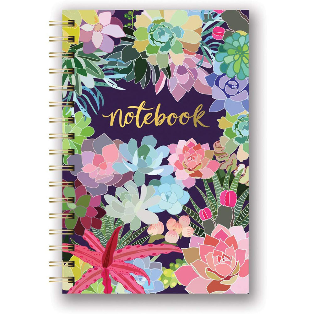 Beautiful Spiral A5 Notebook Planner Customizable School Journal Leather Cover Sewing Binding Gift Use 3282