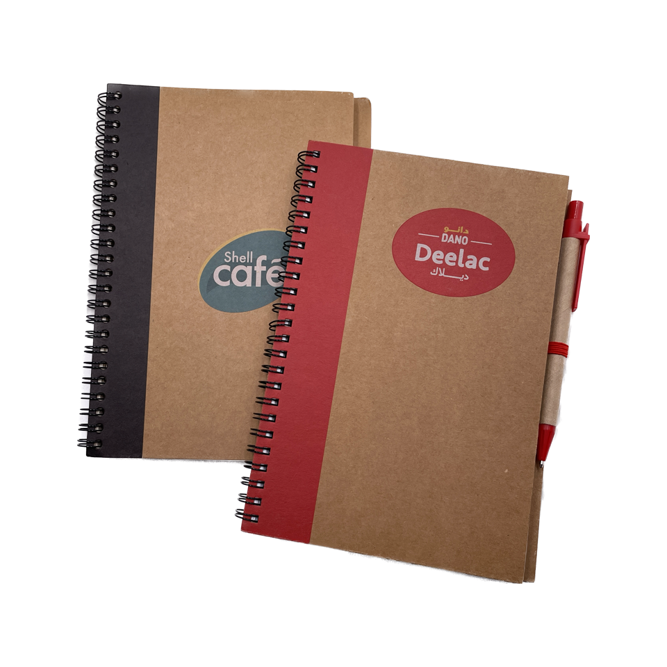 Wholesale Printed Classmate Double Wire A5 Spiral Kraft Notebook Note Books