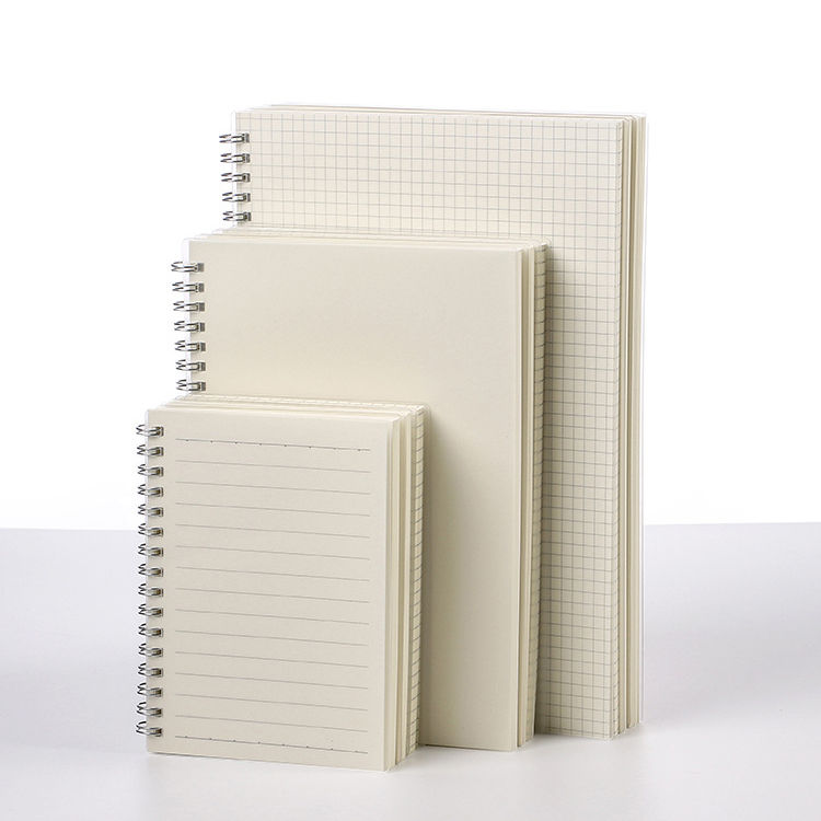 Free Sample Cheap Dotted/Grid/Lines/Blank Transparent PP School Hard Cover B5 A4 A5 Spiral Notebook