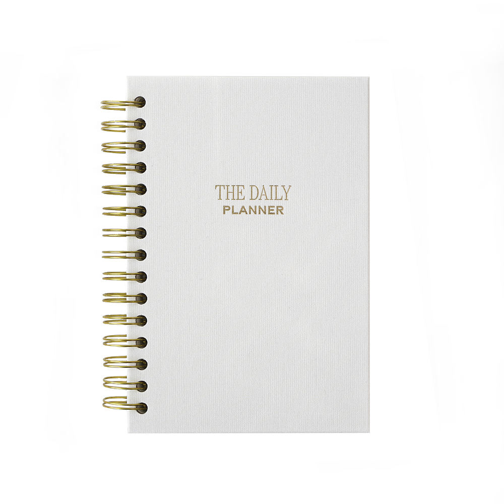 A5 A6 A4 Agenda Planner Book Spiral Binding Notebooks Daily Weekly Yearly Personal Journal with Custom Design logo Stamping