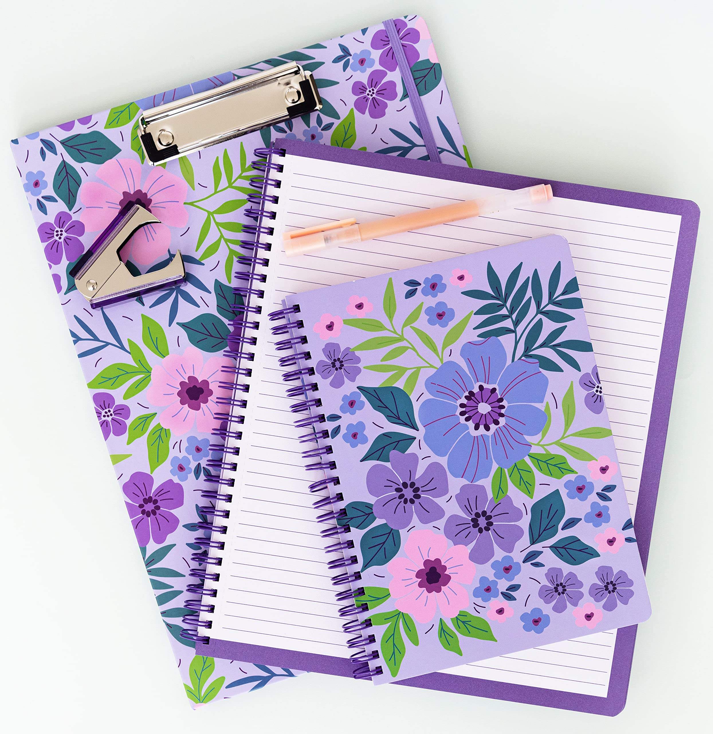 Wholesale Custom Logo Design College Ruled Paper A4 A5 150 Sheets Colorful Cute Beautiful Journal Hardcover Spiral Notebooks