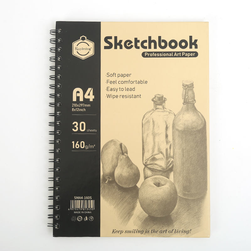 Custom A3 A4 Size Art School Printing OEM ODM Diary Painting Books Paper Cover Wholesale Thick Drawing Book Sketchbook