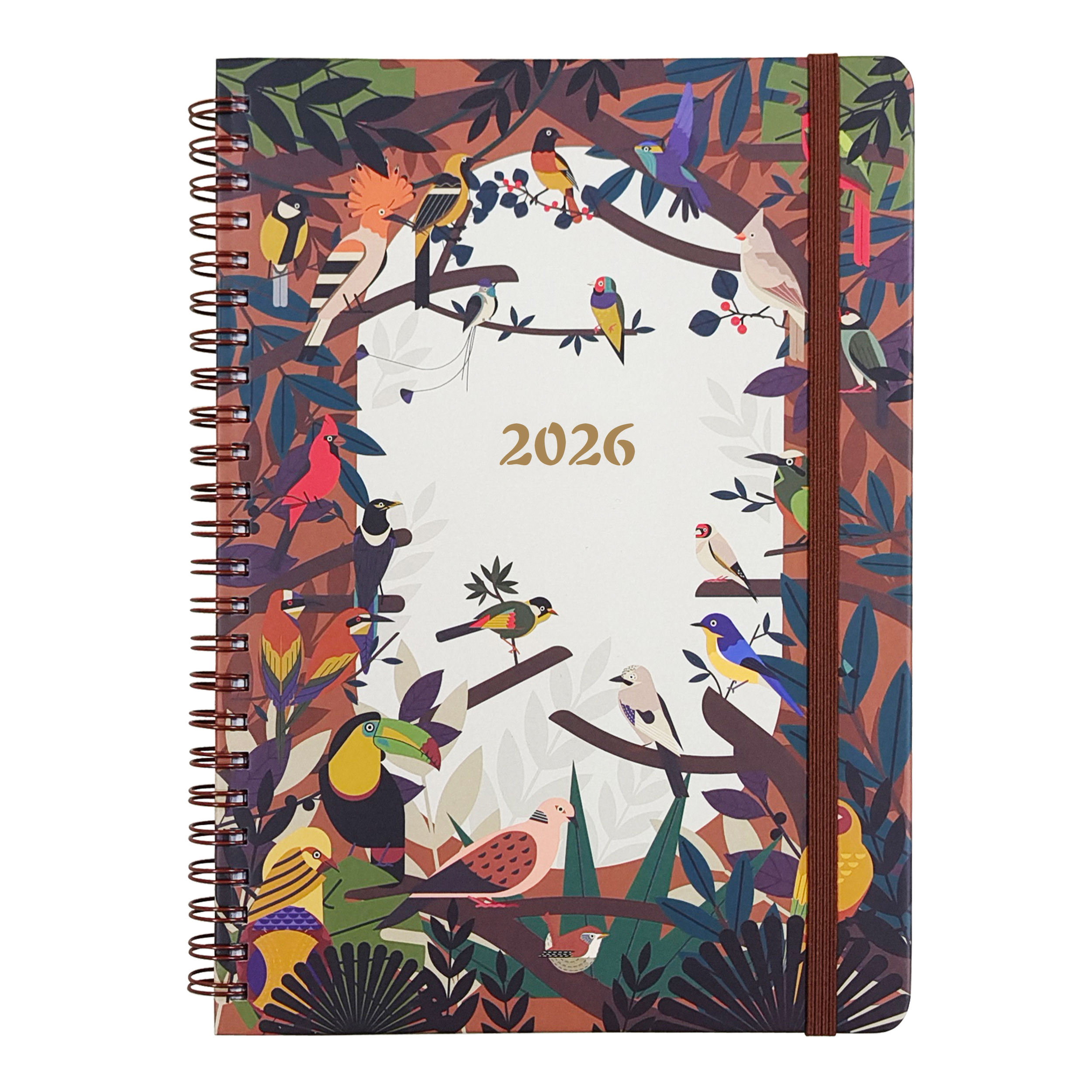 Fast Shipping Spiral Planner With Box Support Custom High Quality Paper Weekly Monthly Planner With Tabs Journal Agenda Notebook