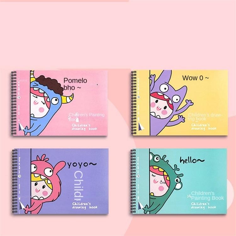 Wholesale Custom High Quality Children's Sketch Book Coloring Spiral Bound Gouache Paper A5 A4 A6 Quality Printing Promotions