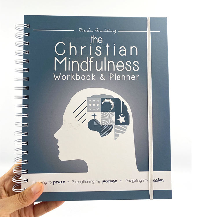 Promotional Custom Logo Business Notebook A6 A5 A4 Sizes PU Leather PVC Fabric Printed Design Ruled Lined Spiral Notebooks