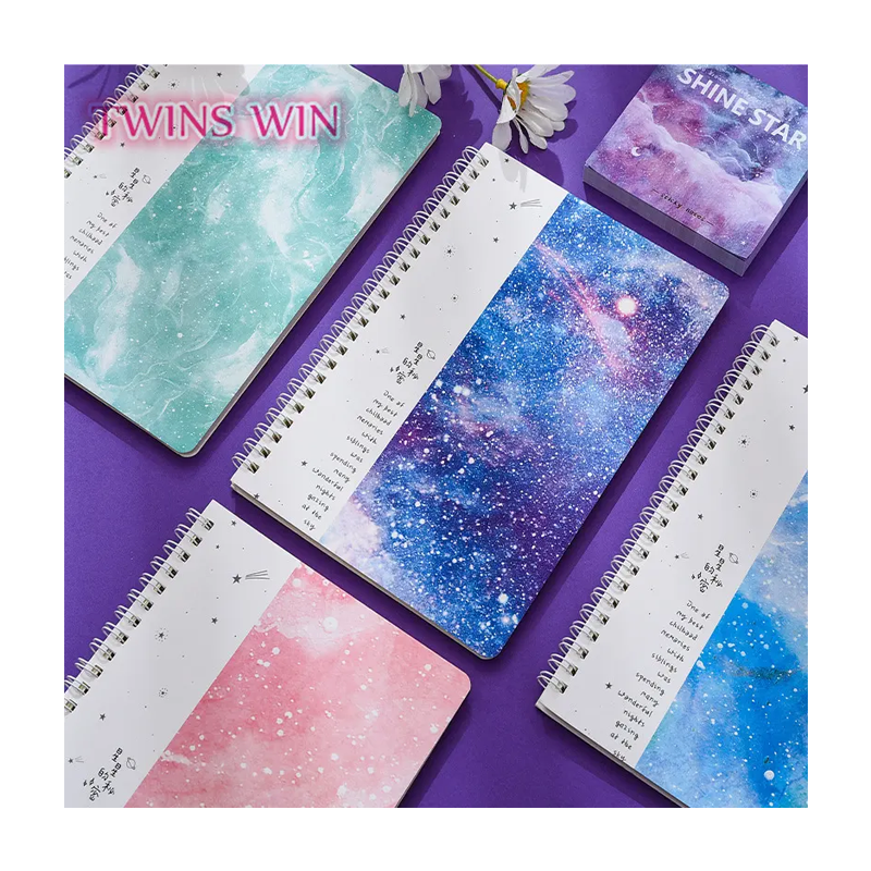 Cute Noble School Students High Quality Colorful Pretty Hardcover Spiral Notebooks