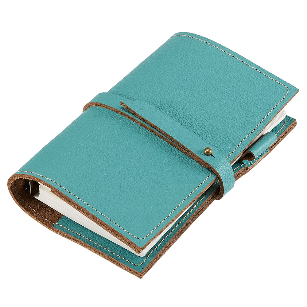 Online Wholesale Genuine Leather Cover A6 Size Inner Page Horizontal Business Notebook Diary