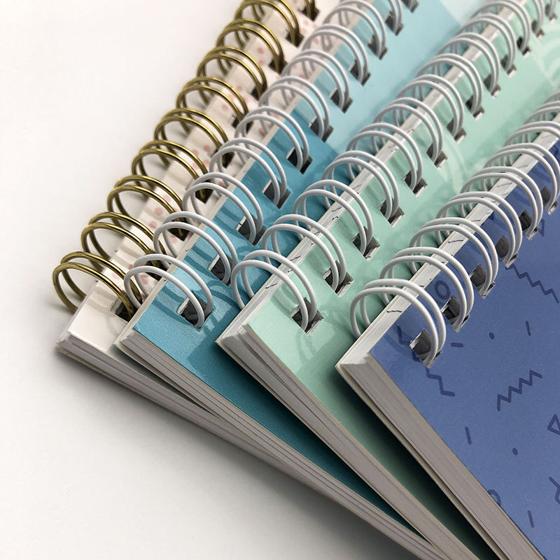 Colors Pu Leather Cover Loose-leaf Planner Notebook Custom Logo Printing Hardcover A5 Mindful Thick Moments Spiral Journal