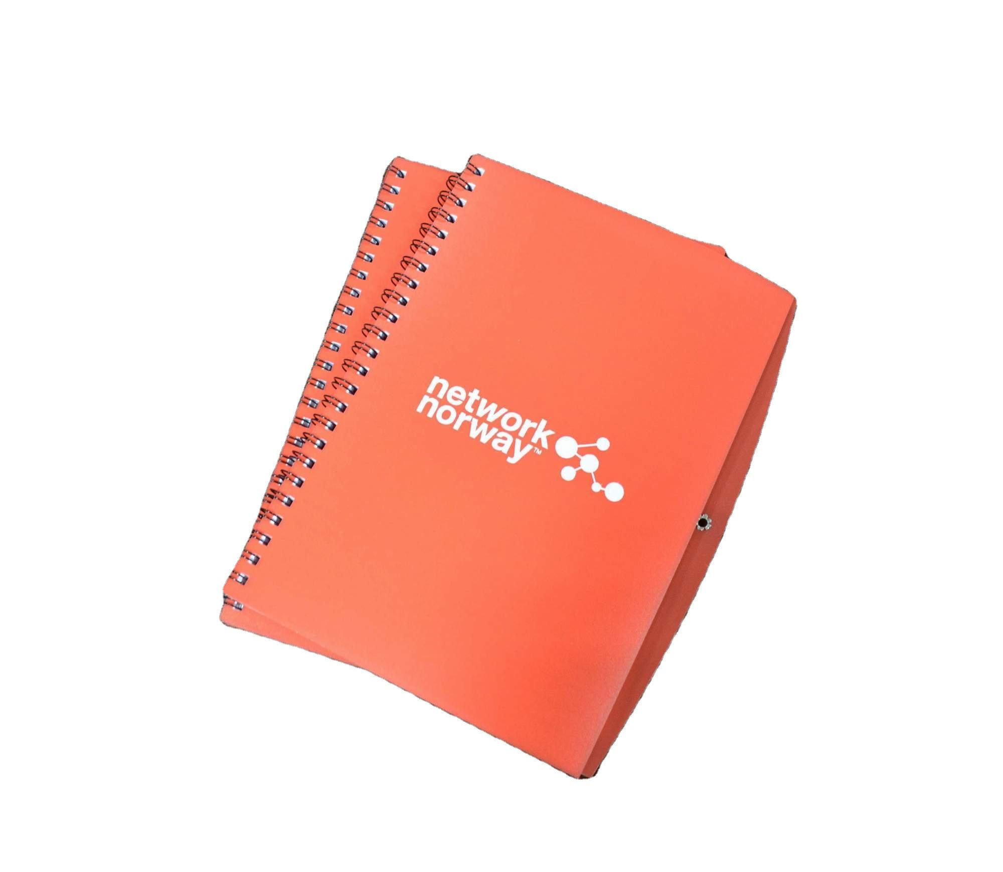 Coil Notebook Kraft Paper Cover Sticky Note Set Five-color Spiral Binding Diary with Pen Holder and PET