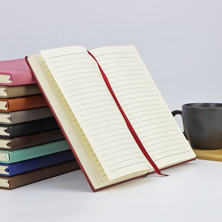 Wholesale Stationery PU Leather A5 Notebooks B5 PU Cover Journal Notepads Thick School Supplies Leather Notebooks Diary