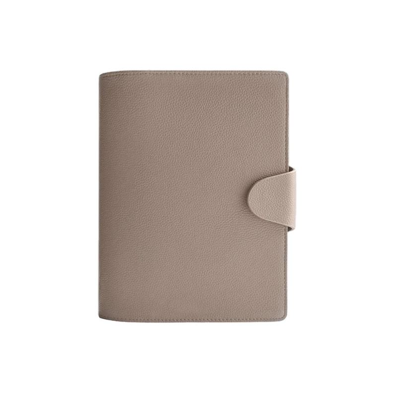 Hongbo Best Seller A6 PU Vegan Durable Leather 6 Ring Budget Binder Refillable Notebooks with Sublimation for Artwork/Logo