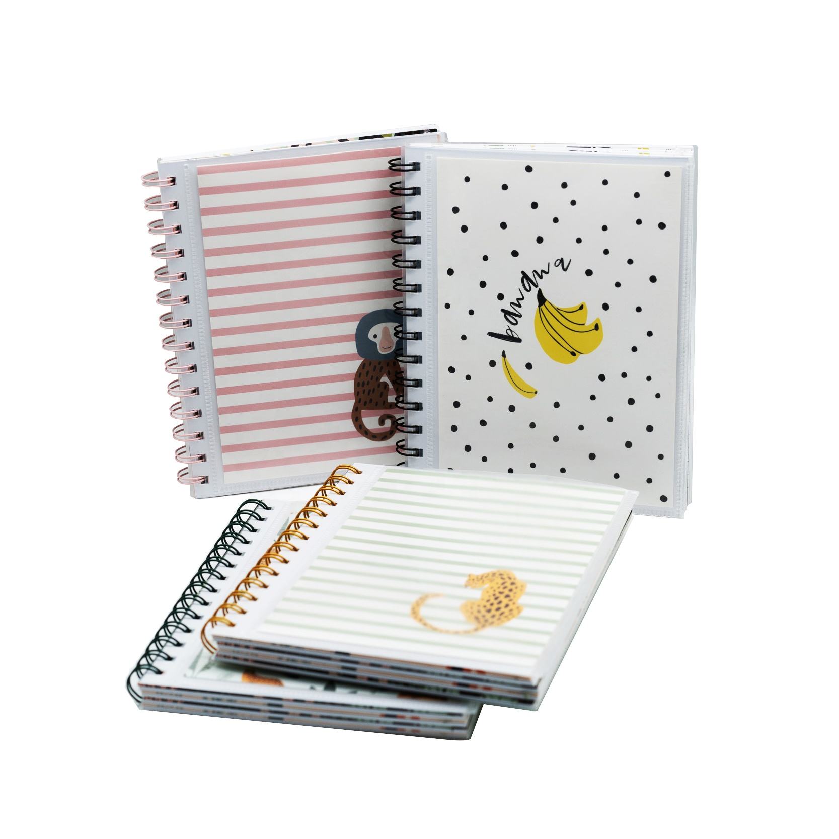 Ready to Ship KAISA 5 Subject Spiral Wide Ruled Notebook 1-subject College Ruled Paper