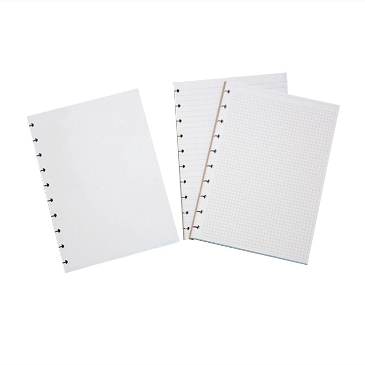 B5 Discbound Refill Paper 60 Sheets Lined Grid Blank Filler Papers for 10 Discs Bound Notebook Planner Inserts Supplies