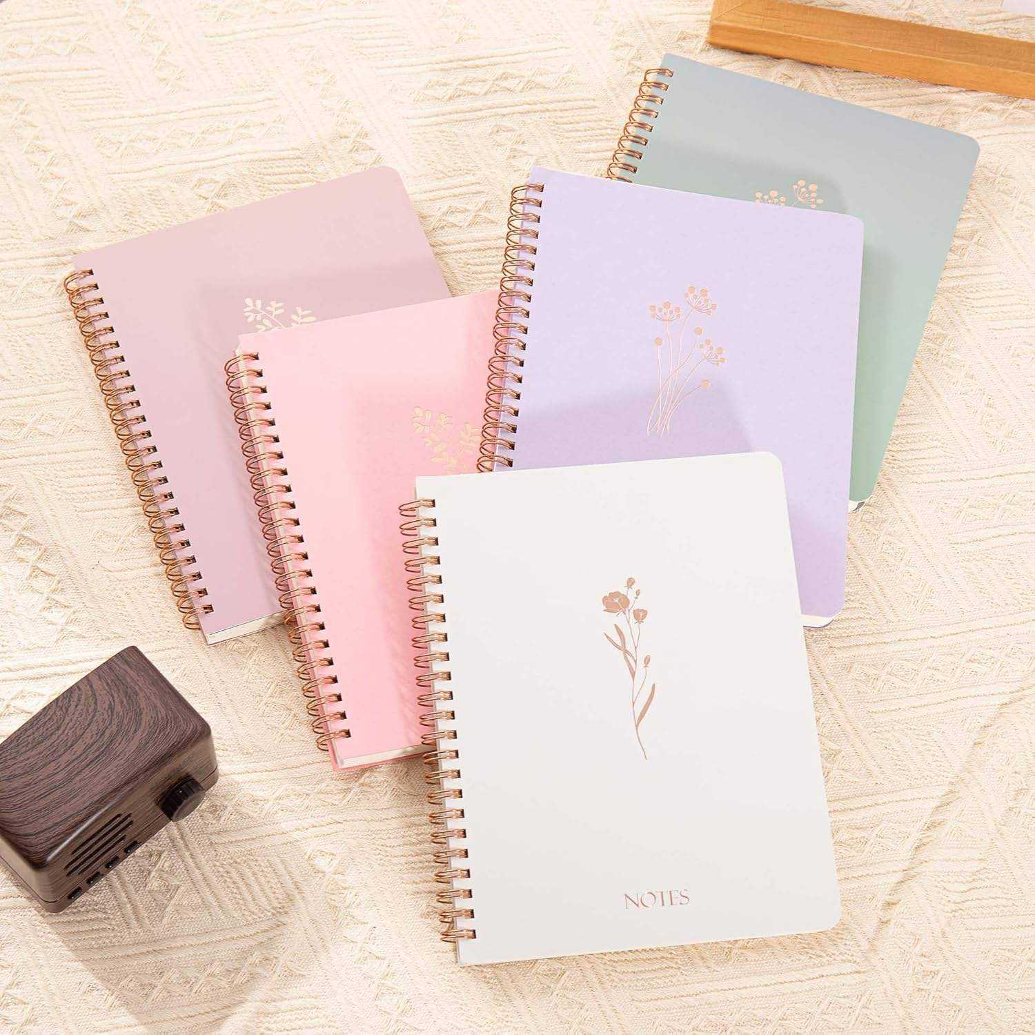 New Design Wire Spiral Notebook Wire Bound 2022 Custom Printing Budget Women Planner