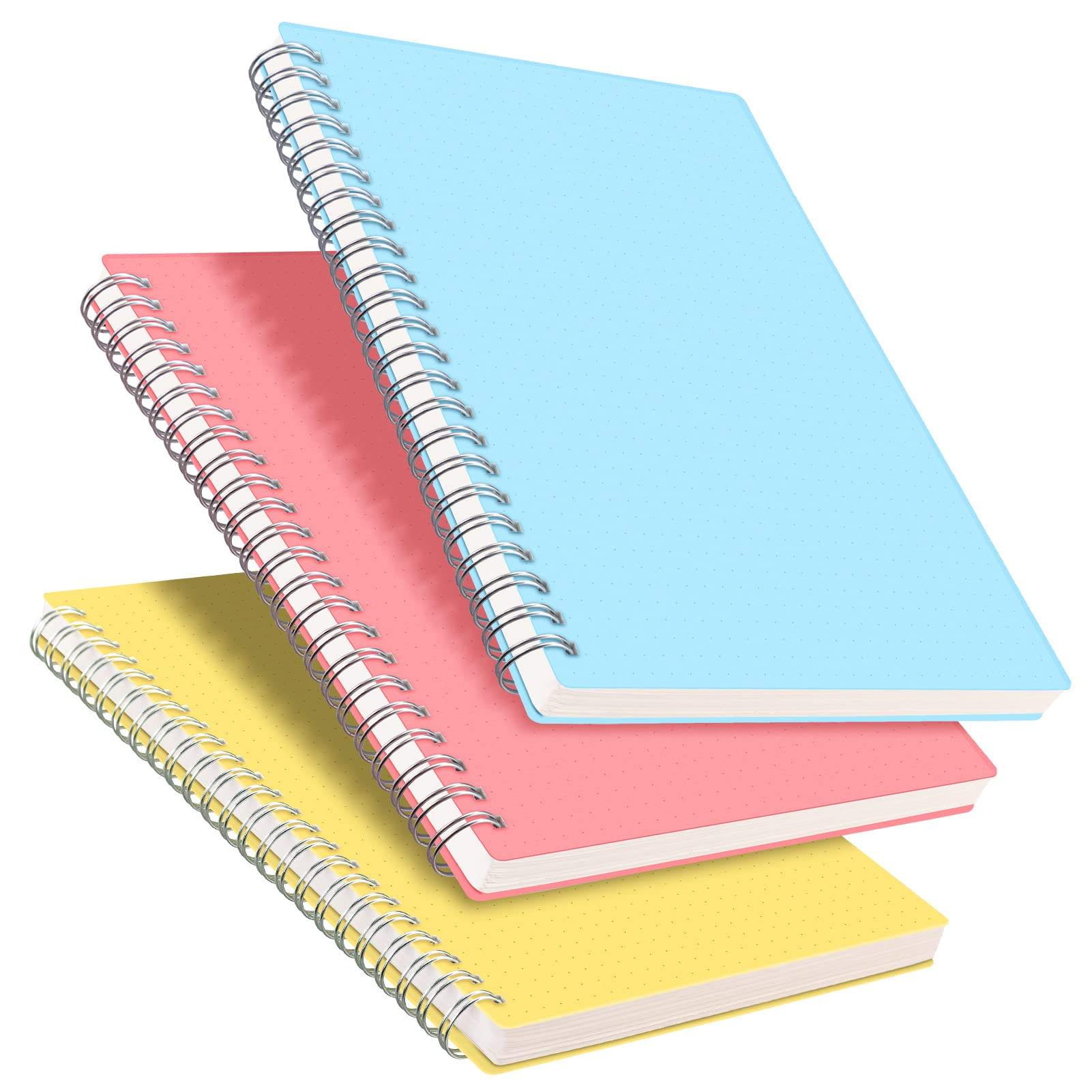 Eco Friendly Custom Pattern square Shape Cute Hardcover Double-writable Paper Spiral Grid Notebook