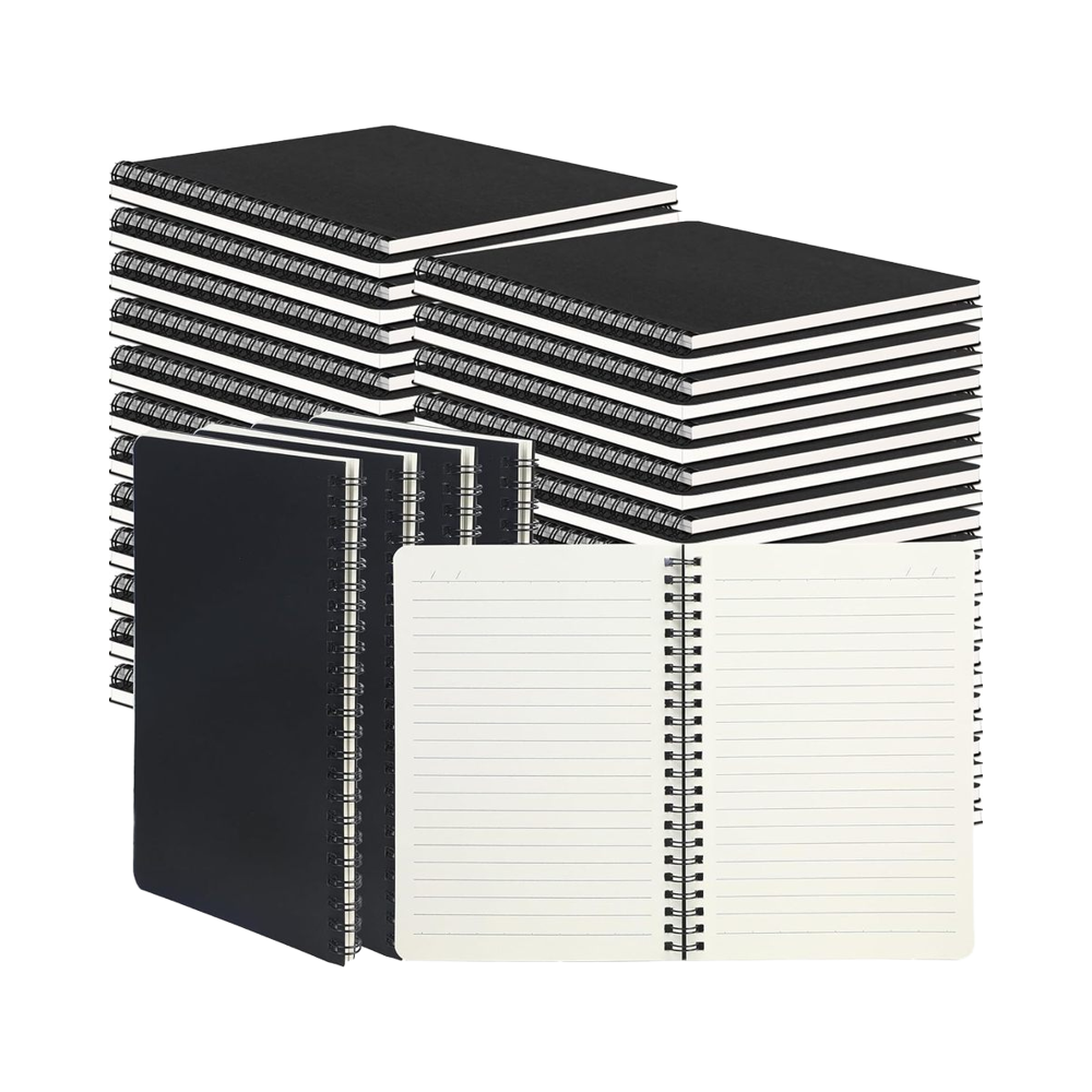 Black Stationery Paper Personalized Hardcover School Custom Paper Fancy Notebook