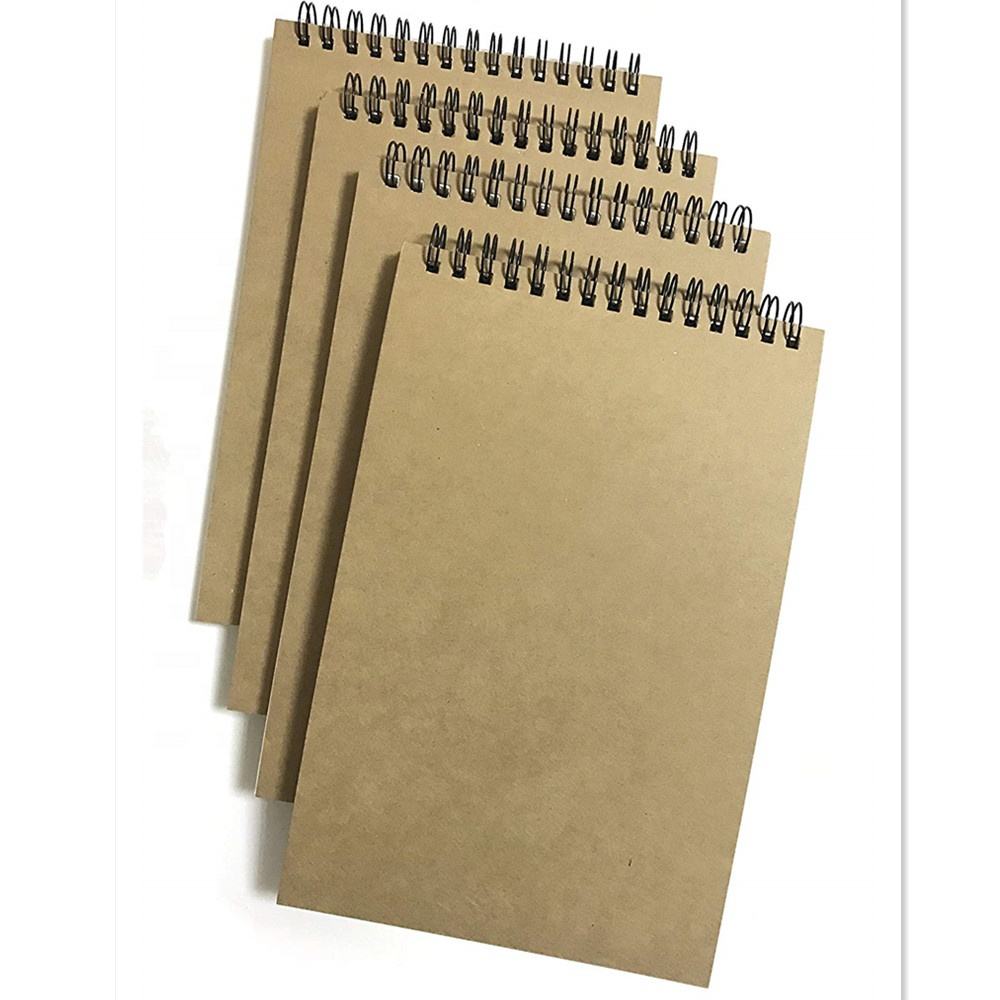 Professional 160g Creamy White Acid Free Spiral A4 Sketchbook Drawing Book for Artist