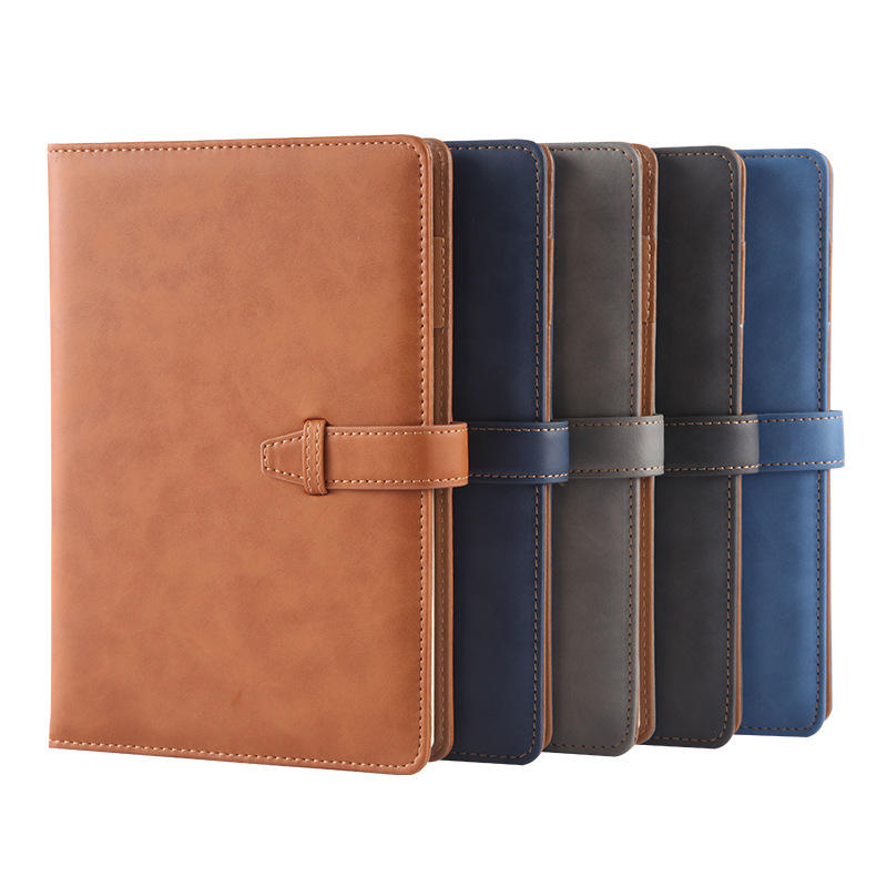 Custom High Quality A5A6 Soft Cover Leather Notebook Personalized Notebook with logo 100 Sheet Academic Agenda Travelers Diary