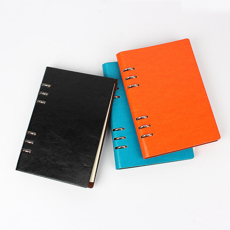 365 Page Printing Large Leather Field Notes Journal Wallet 160gsm Custom Cover Gold Foil Hardcover Dot Elastic