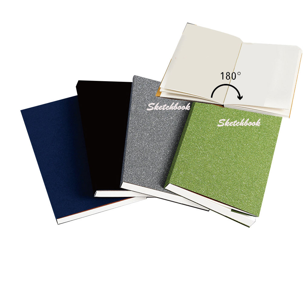 Promotion Toned Gray Sketchbooks Hardbound Kraft Stone Paper Stone Paper Creativity Drawing Book for Watercolor