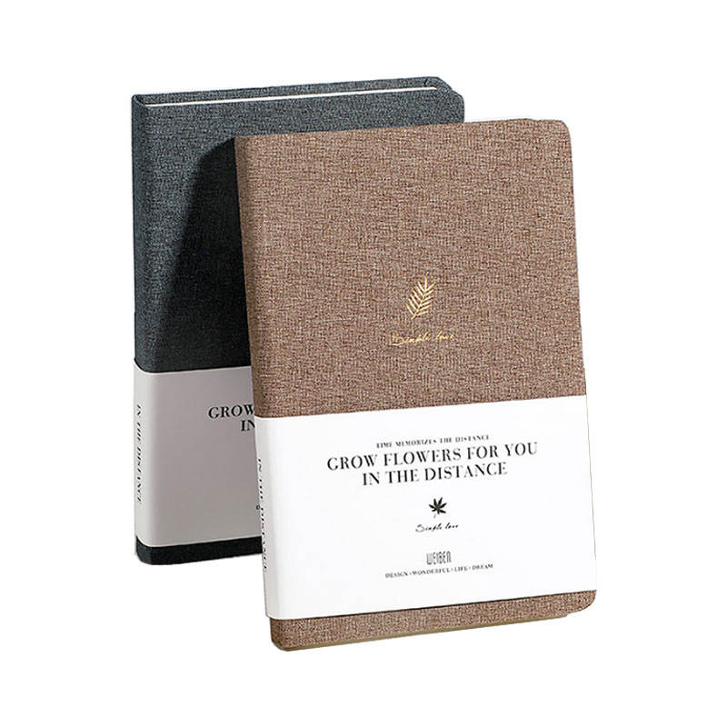 A5/B5 Big Journal Notebook PU Leather Cover Loose-leaf Buget Binder Notebook Custom logo Replaceable Inside Pages