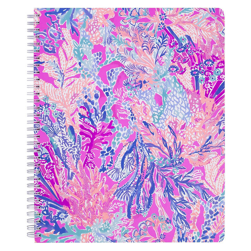 11" X 9.5" Sized Large Hardcover Spiral Notebook with Custom Logo Available of 160 College Ruled Pages