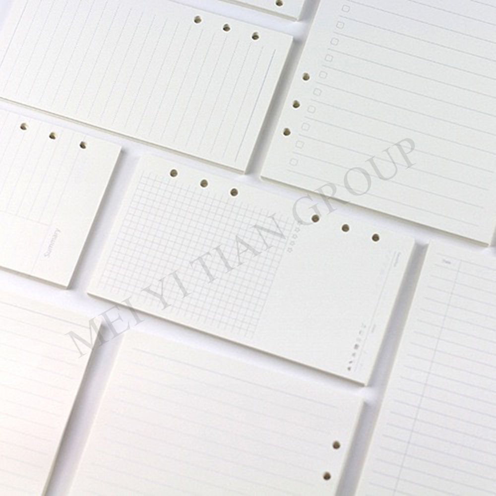 A7 A6 A5 B5 A4 Dot Grid Blank Cornell Inner Page 45 Sheet Paper Spiral Notebook Loose Leaf Binder Ring Refills Papers Planner