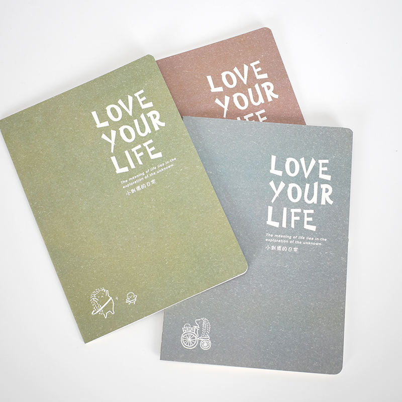 New Design Cute Animal Stationary Manufacturer A5 Hard Cover Journal Grain Paper Customized Lined Dotted Notebook Custom Packing