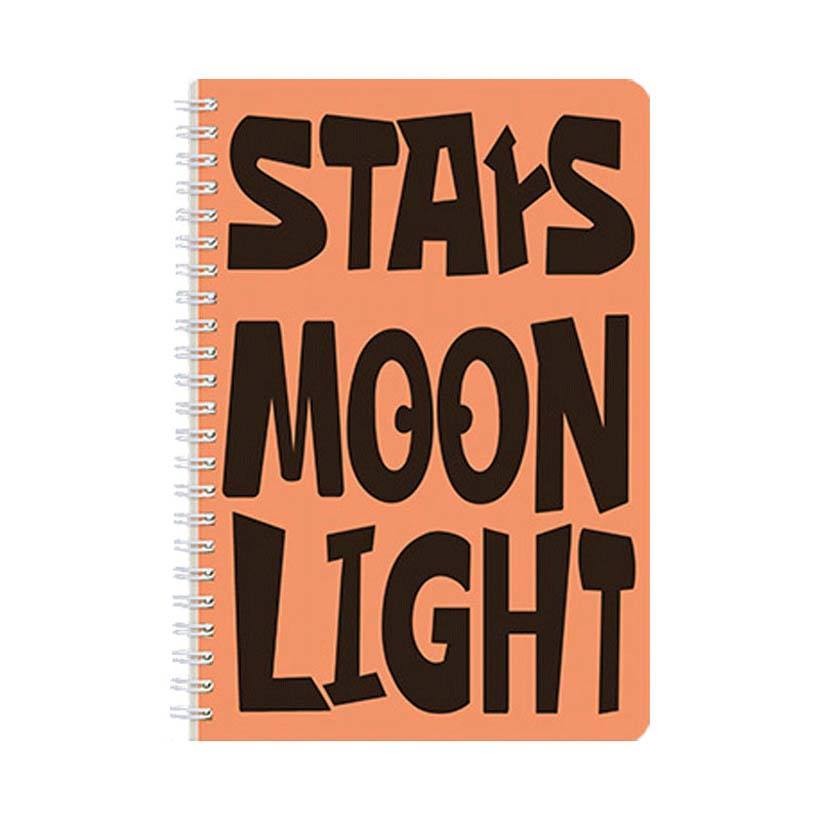 A5 A7 Flat White 70sheets Plastic Spiral Refillable Notebook Without Unlined Cartoon Plastic Cover