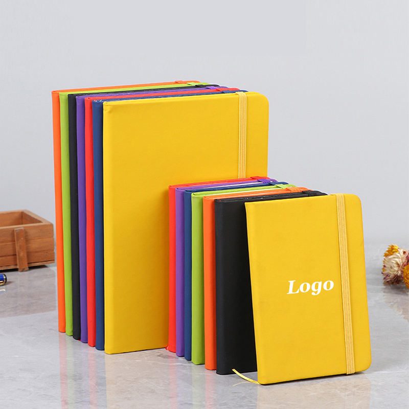 Luxury Gift Box Packaging A4a5 Tumbler Notebook Leather Cover With Gift Box Corporate logo Custom White Notebook Set
