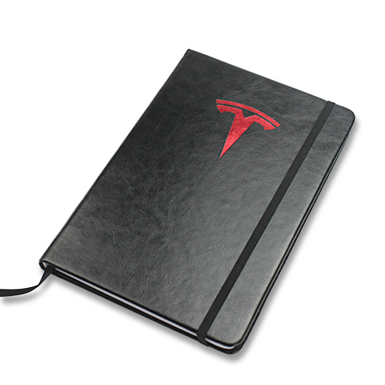 Leather Executive Quad Ruled Notebook Supplier Deluxe Binding Book Custom LOGO