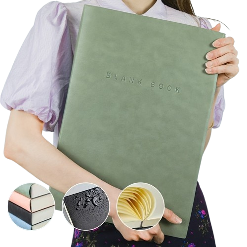 High Quality Large A3 Notebook Notepad Blank Inner Page Sketch 368 Thickened Art Book Drawing Book
