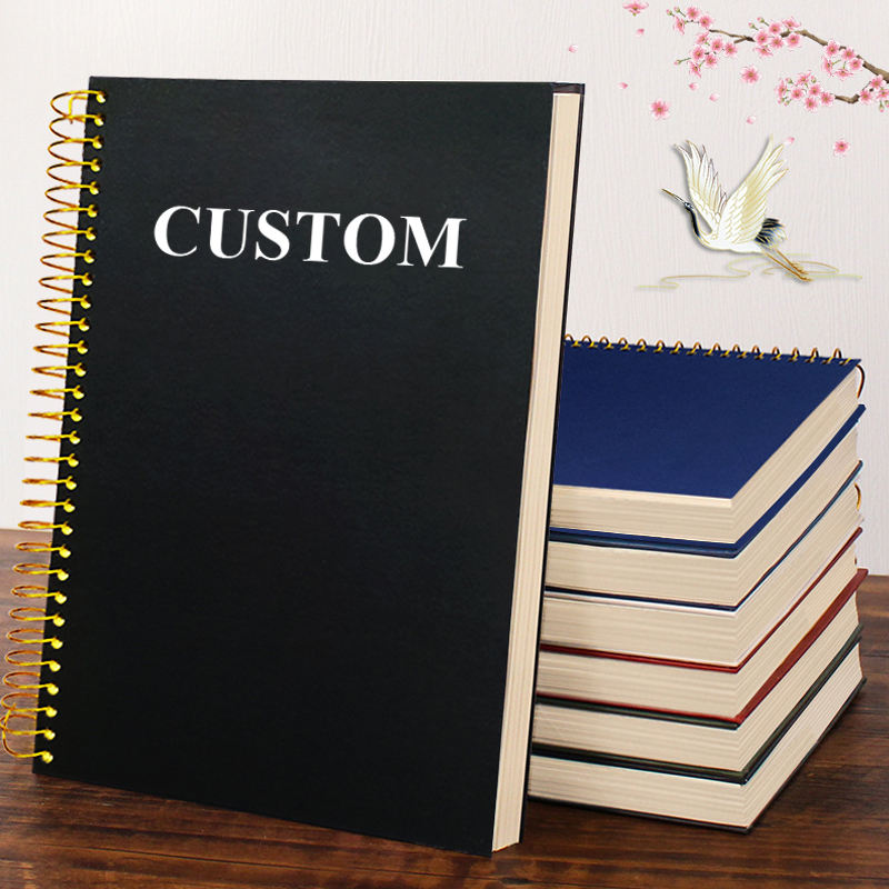 Hot Selling Custom B5 Spiral Notebook Large Hardcover Variety Styles with Dividers Paper Cover Printed Office Style for Gift