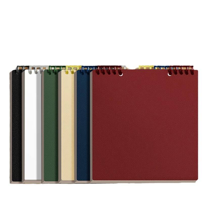 Customizable A5 Square Paper Notebook Blanks PVC Cover Printed Style with Loose-leaf or Spiral Binding Notebook for Gift