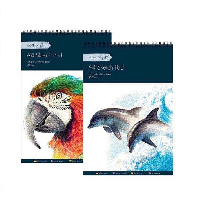 SINOART 35 Sheets Sketch Pad 160g Spiral Sketchbook Cost Effective A3 A4 Sketchbook Custom for Student Sketch Book