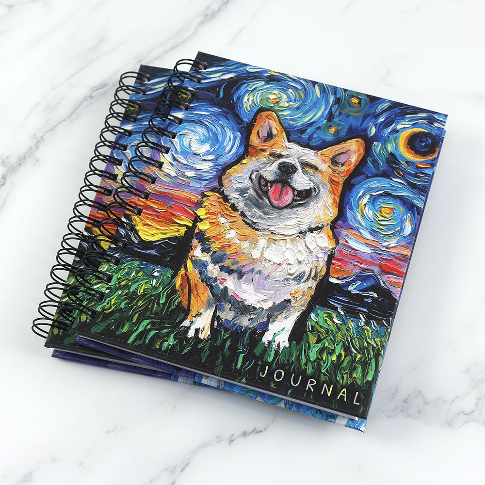 A4 A5 Custom Wire-O Binding Ruled Notebook School Stationary Journal Notebook Full Color Hardcover Diary