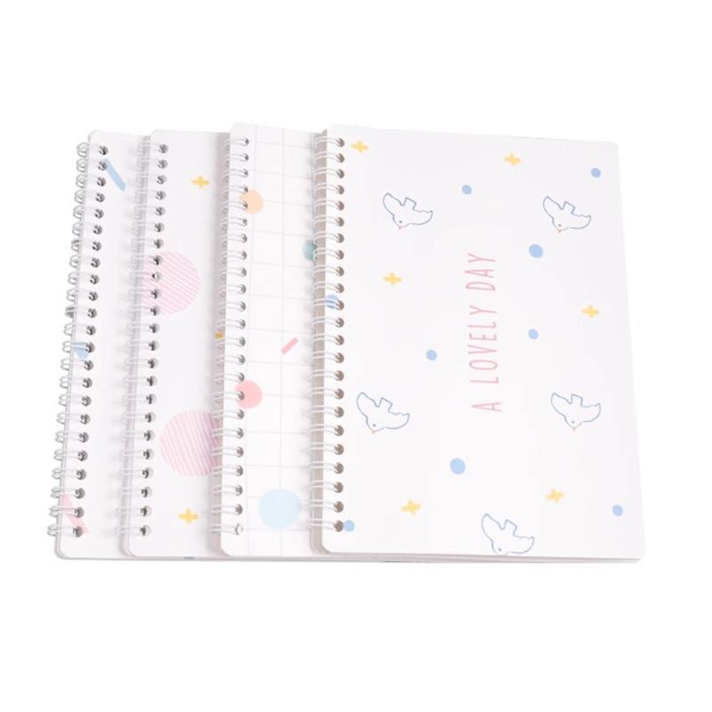 Customizable A4 Tomoe River Bamboo Paper Notebook Grid Paper Soft PVC Cover Printed Style Loose-leaf Binding for Gift