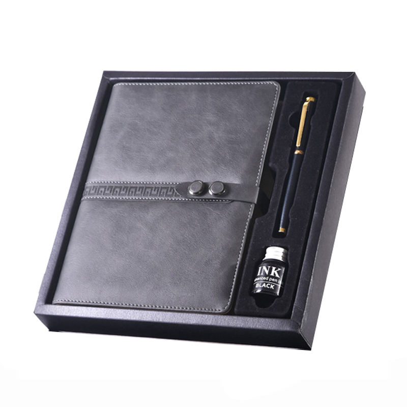 Notebook in French Spiral Notebook Graph Paper Journal Wholesale PU Leather With Elastic Band A5 Agenda